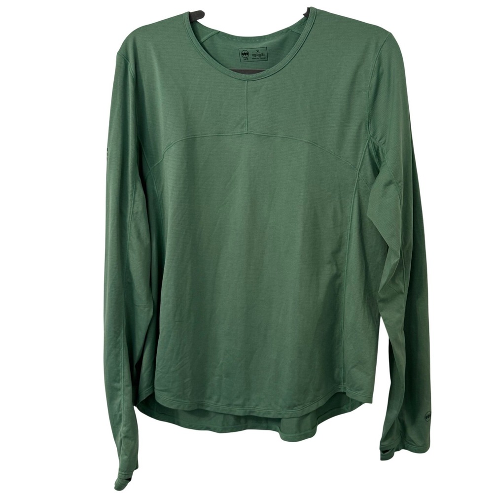 Janji Womens Run All Day‎ Long Sleeve Shirt XL Green Running Performance